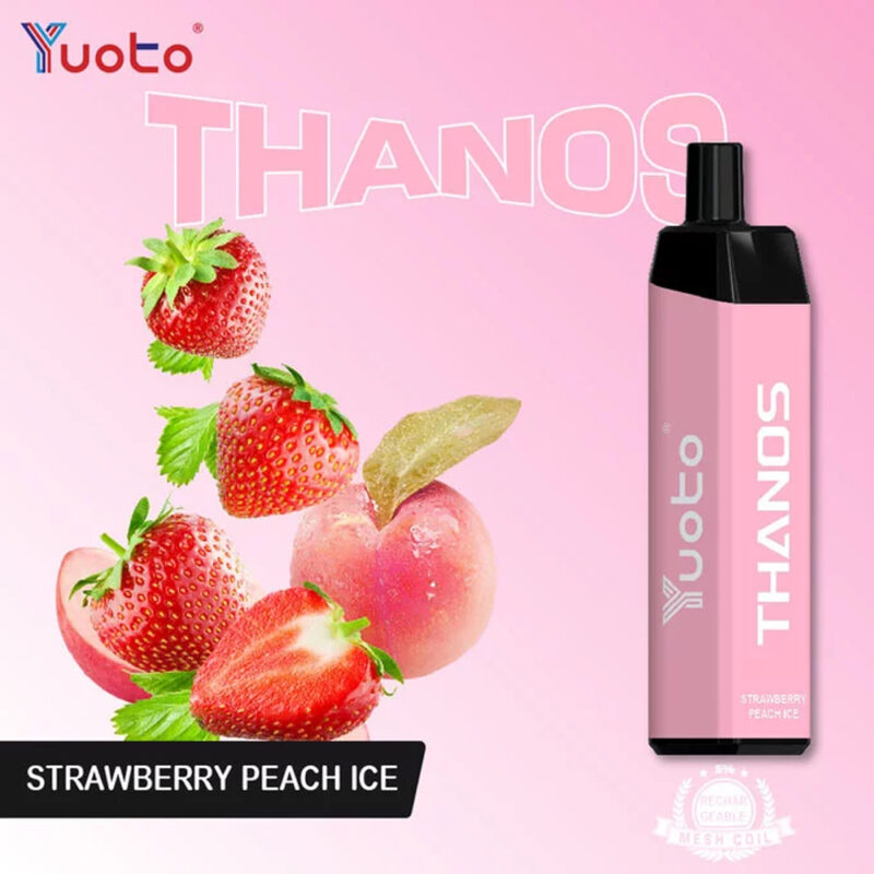 YUOTO STRAWBERRY PEACH 5000 PUFFS